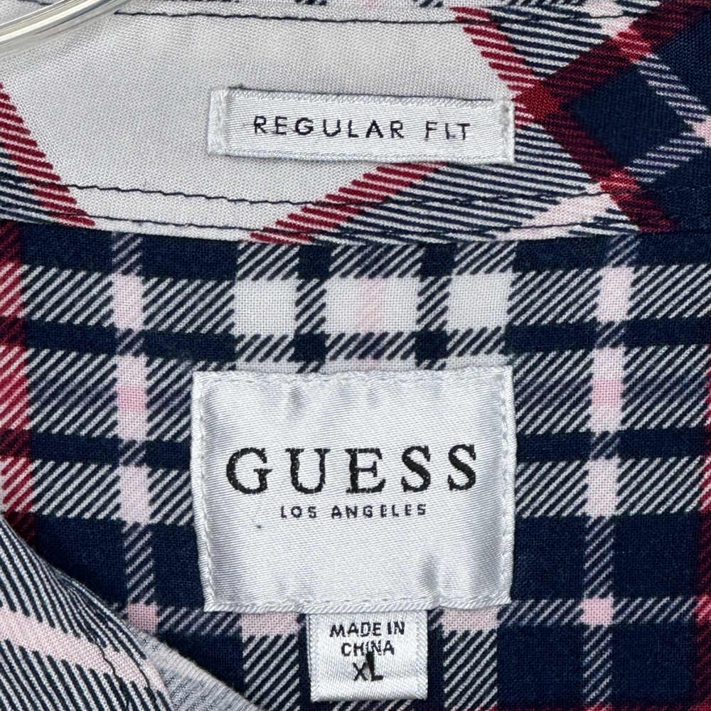 Guess Men’s Aquarelle Corrosion Tie Dye Shirt Regular Fit Sz XL - Picture 8 of 8